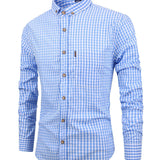 Flannel blend check shirt
