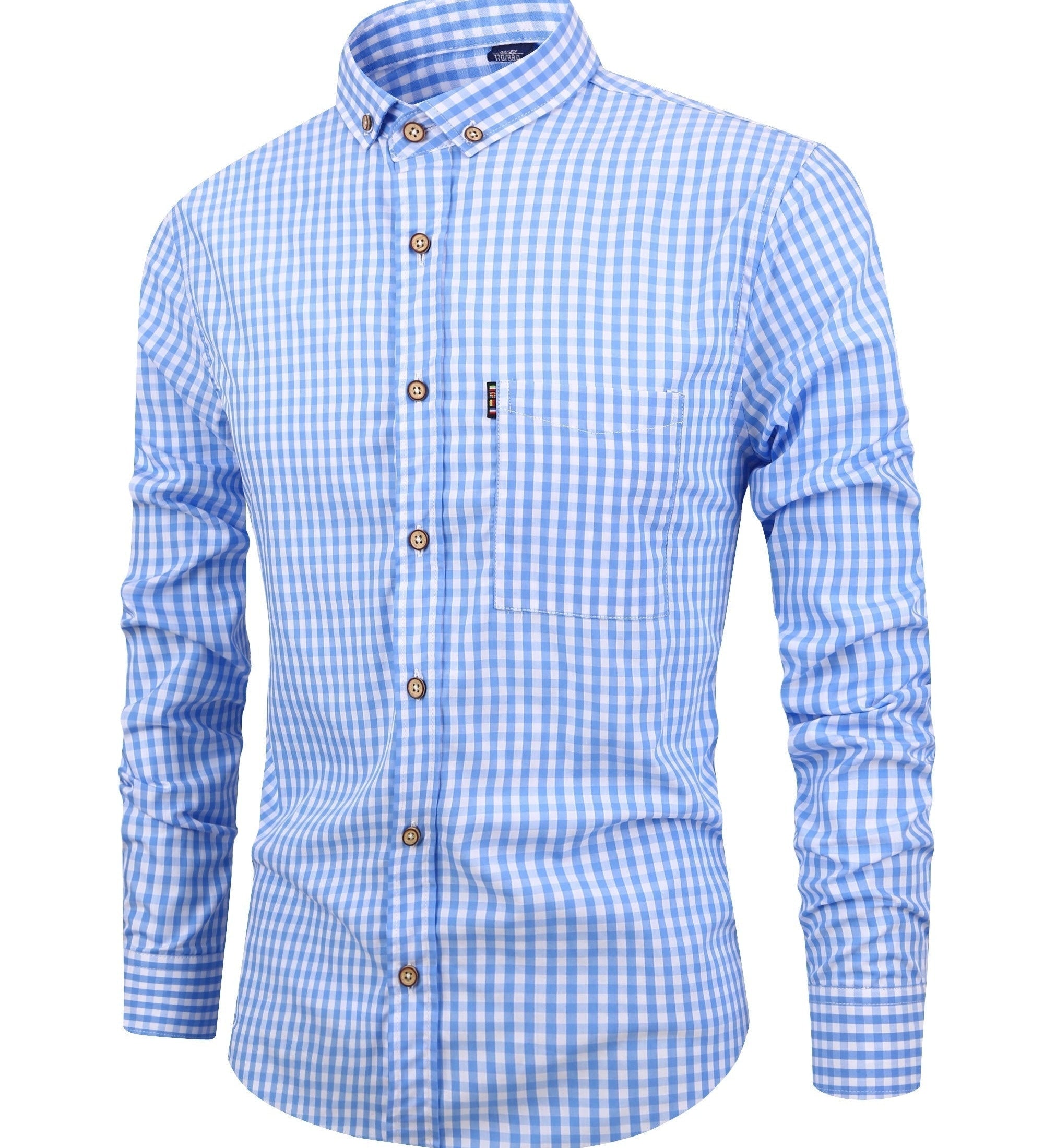 Flannel blend check shirt