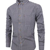 Flannel blend check shirt