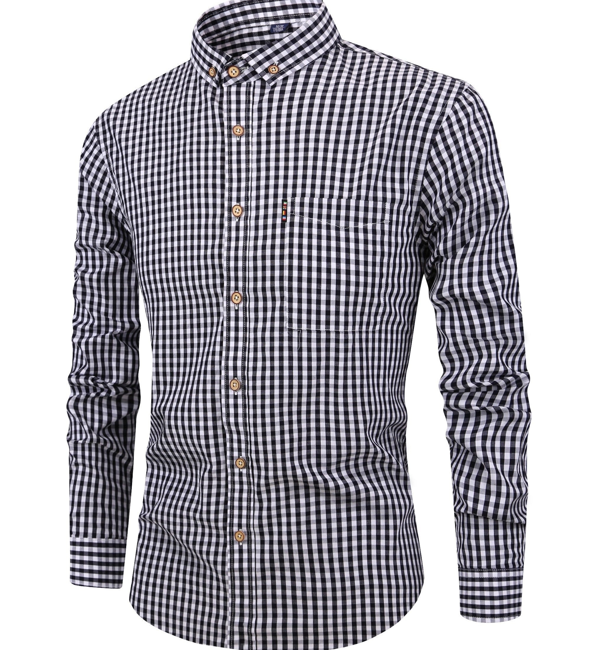 Flannel blend check shirt