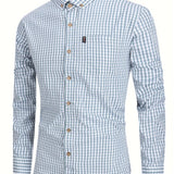 Flannel blend check shirt