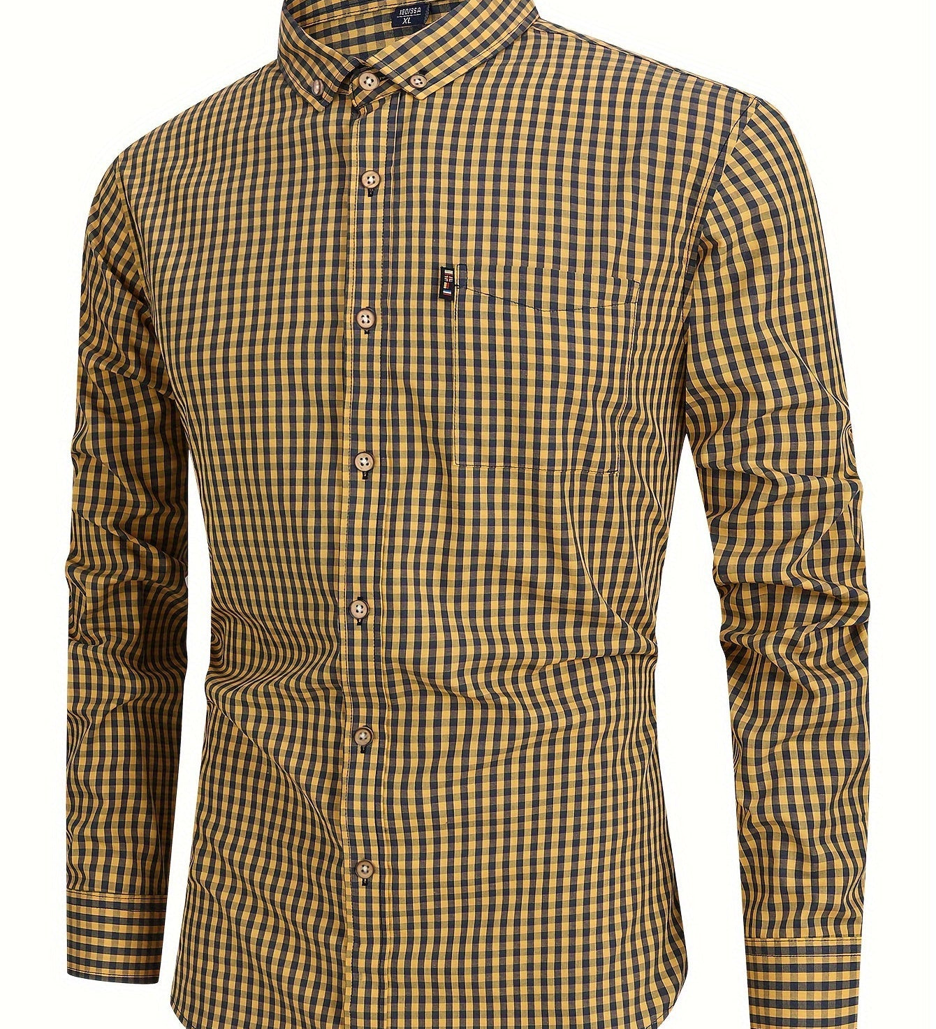 Flannel blend check shirt