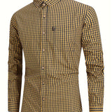 Flannel blend check shirt