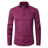 Wrinkle-free polyester blend shirt