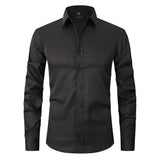 Wrinkle-free polyester blend shirt