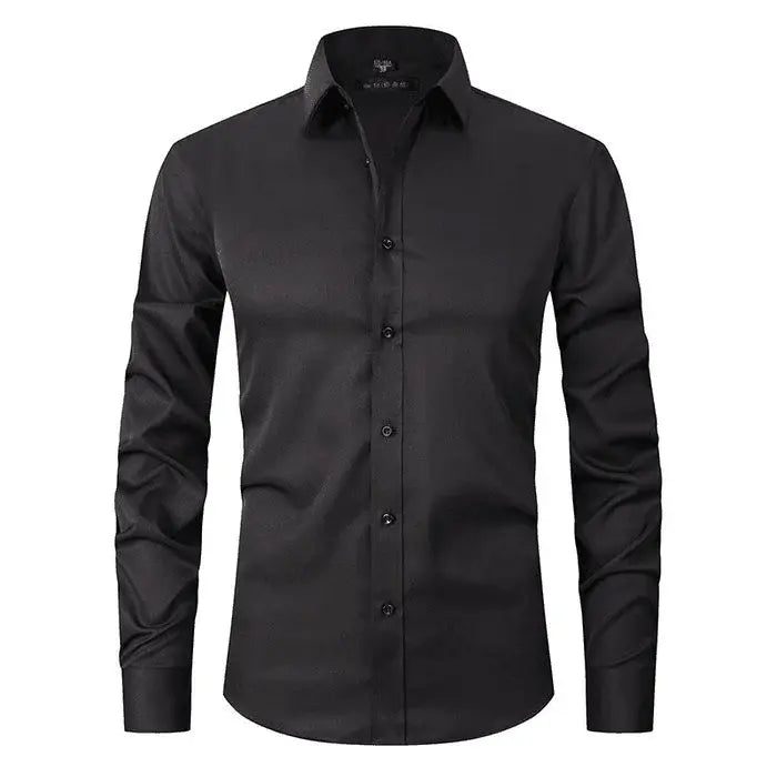 Wrinkle-free polyester blend shirt