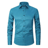 Wrinkle-free polyester blend shirt