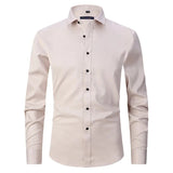 Wrinkle-free polyester blend shirt