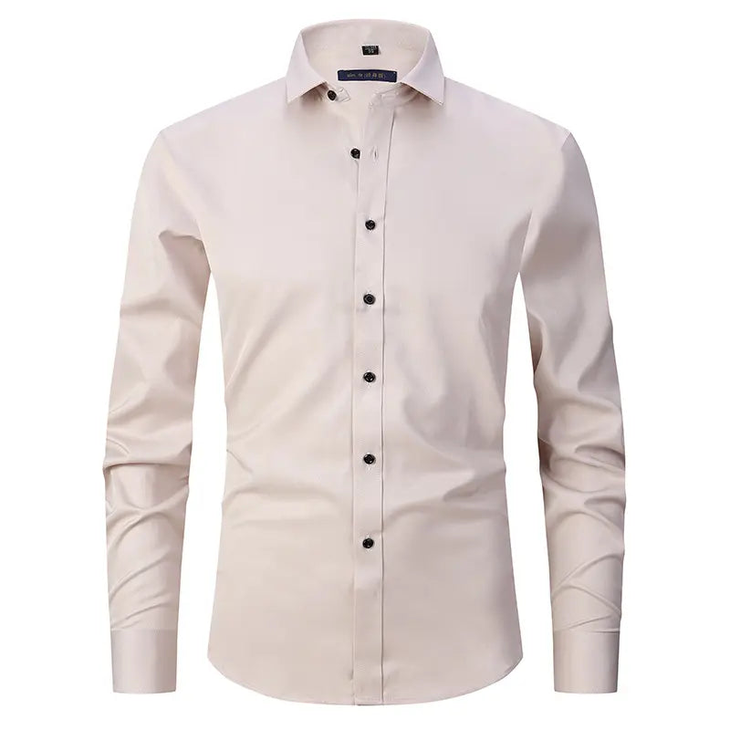 Wrinkle-free polyester blend shirt