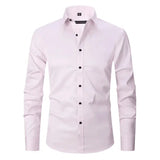 Wrinkle-free polyester blend shirt