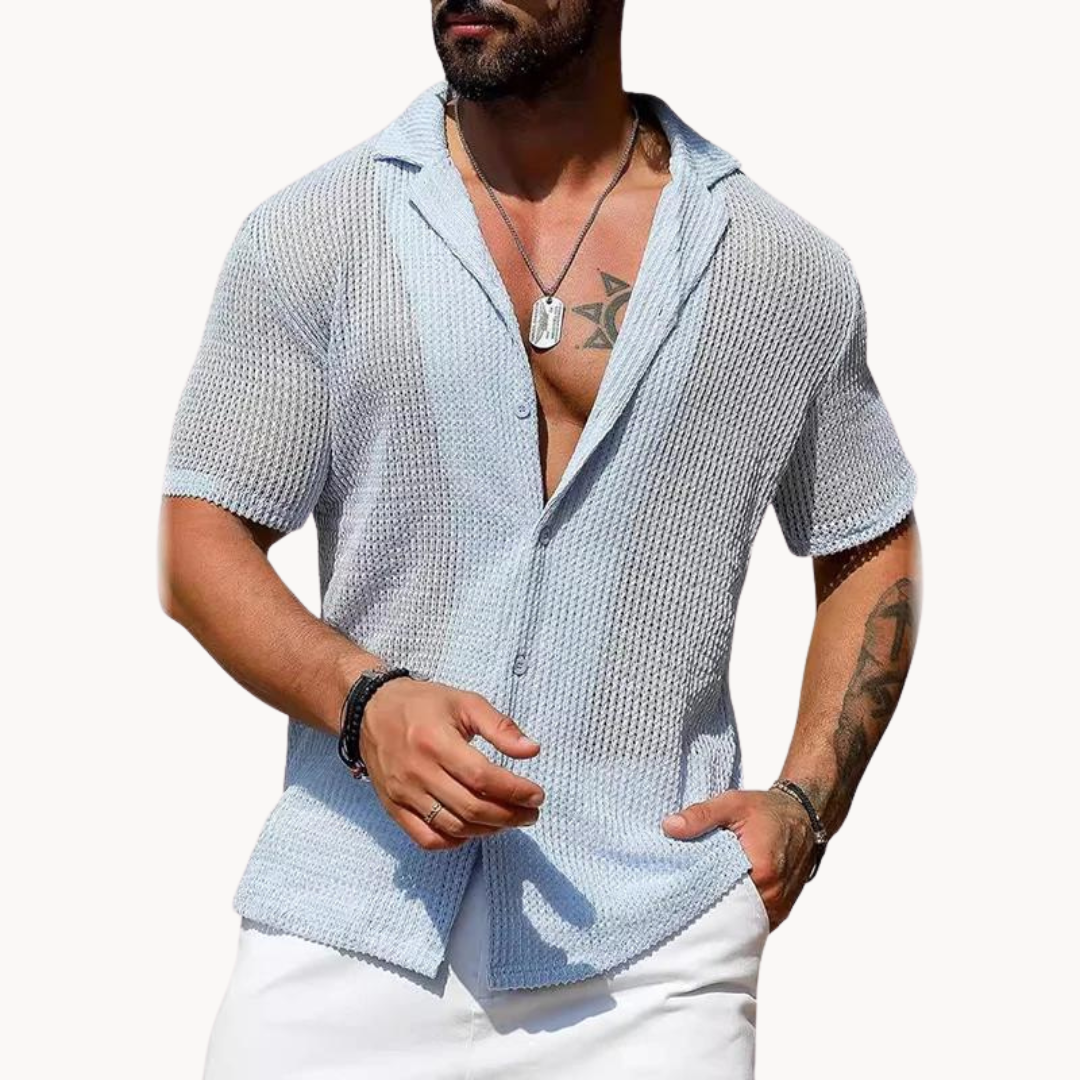 Short-sleeved T-shirt - Relaxed mesh