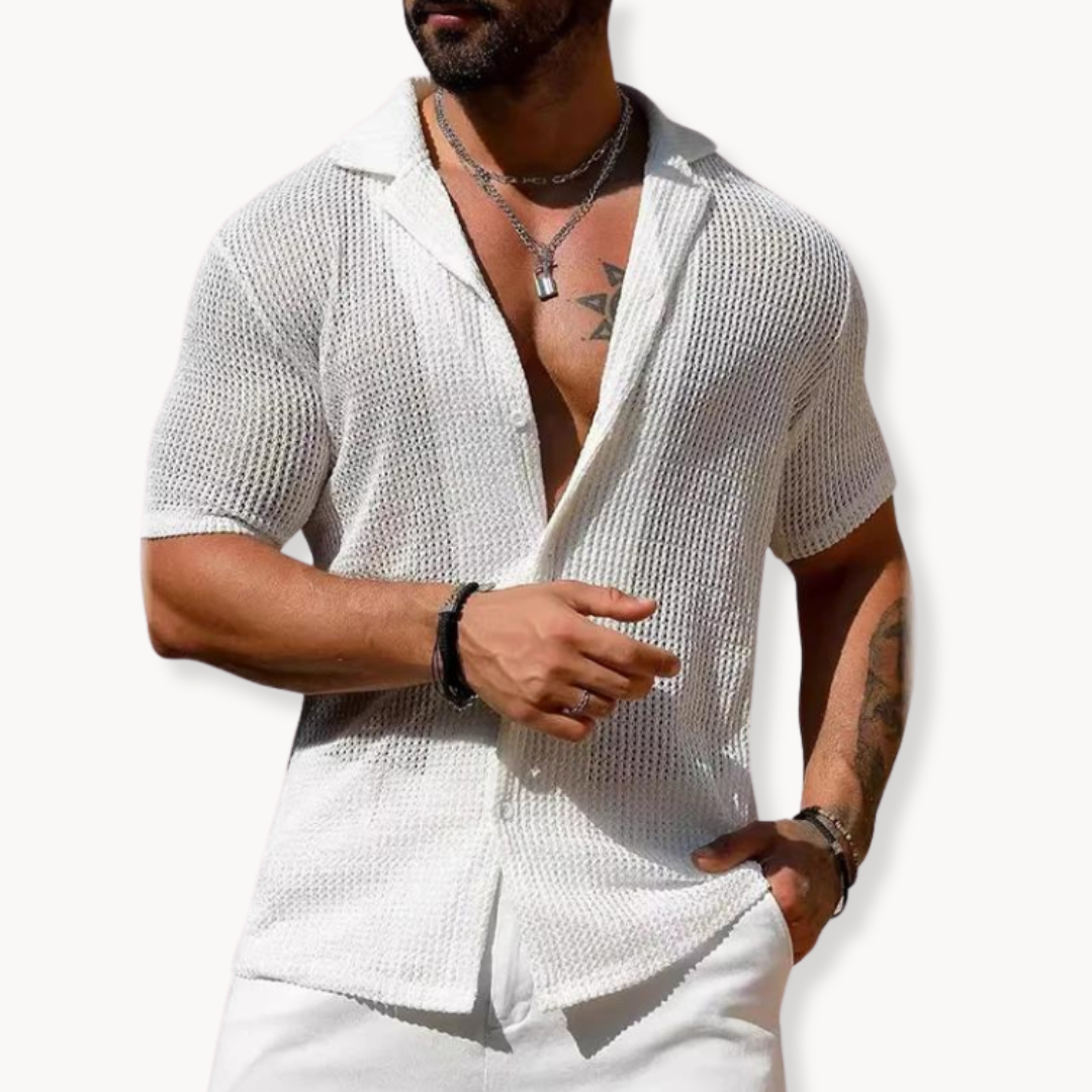 Short-sleeved T-shirt - Relaxed mesh