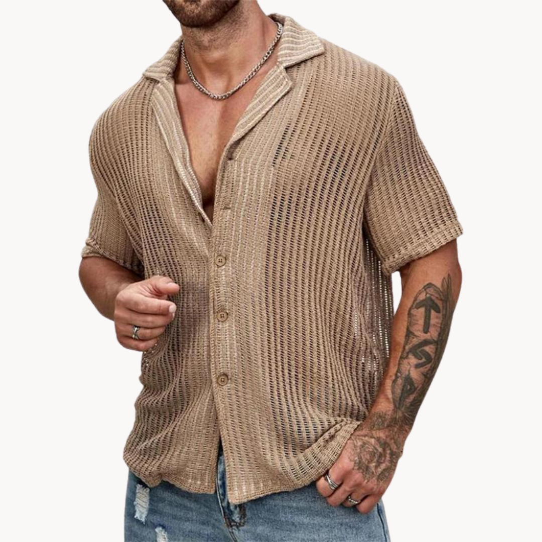 Short-sleeved T-shirt - Relaxed mesh
