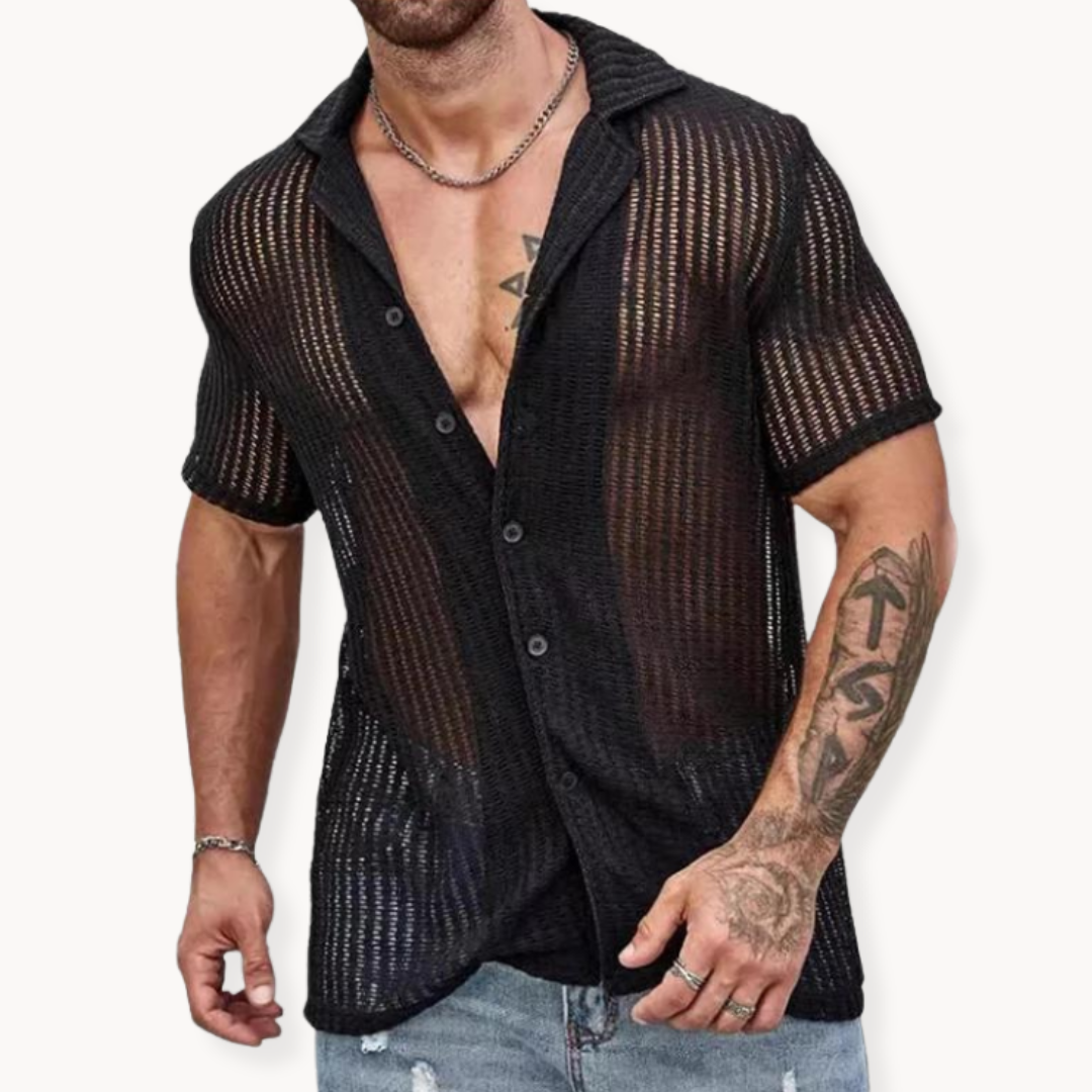 Short-sleeved T-shirt - Relaxed mesh