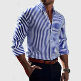 Striped Overshirt in Soft Fabric