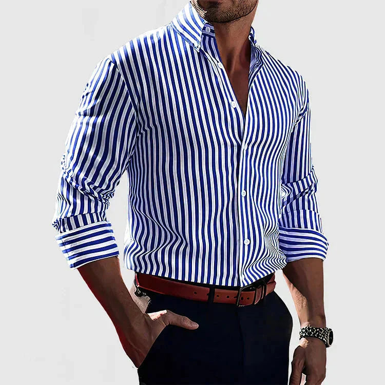 Prugasta Overshirt od mekog materijala