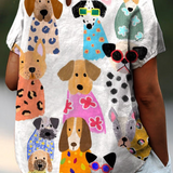 Tina - Dog Print T-shirt
