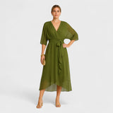 Elegant Ialina belted dress