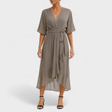 Elegant Ialina belted dress