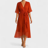 Elegant Ialina belted dress