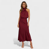 Satin dress Elegance