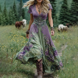 Serena Short Floral Maxi Dress