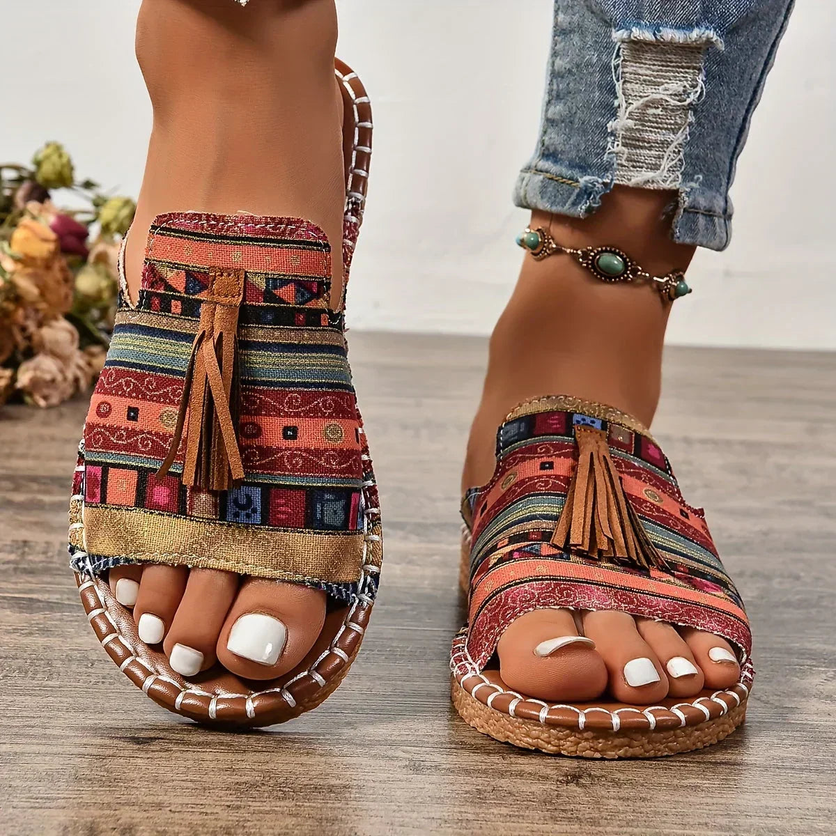Comfy Orthopedic Flat Sandals Leena