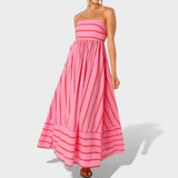 Isabel - Striped maxi dress