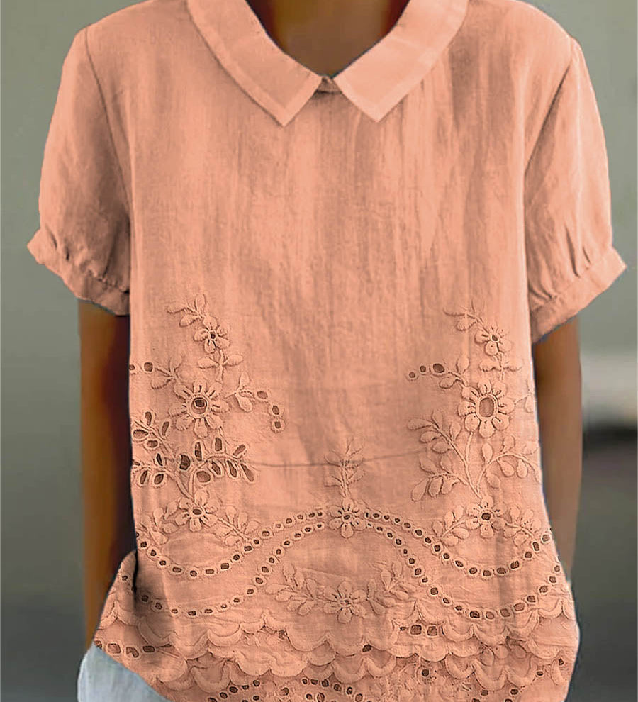 Embroidered Floral Shirt Liliana