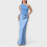 Asymmetric satin dress Luna