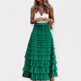 Boho skirt with satin finish