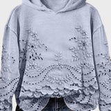 Lace-up hoodie