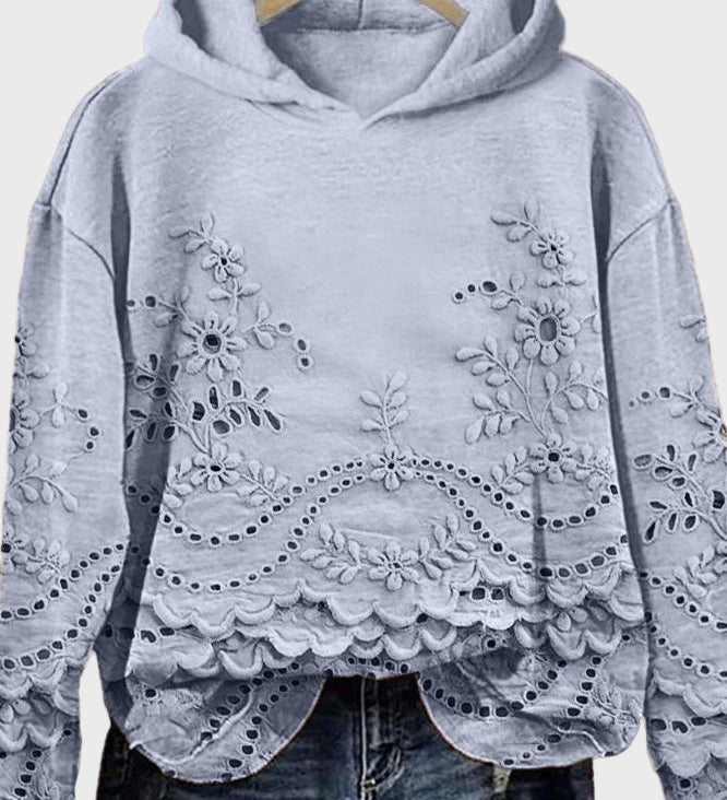 Lace-up hoodie