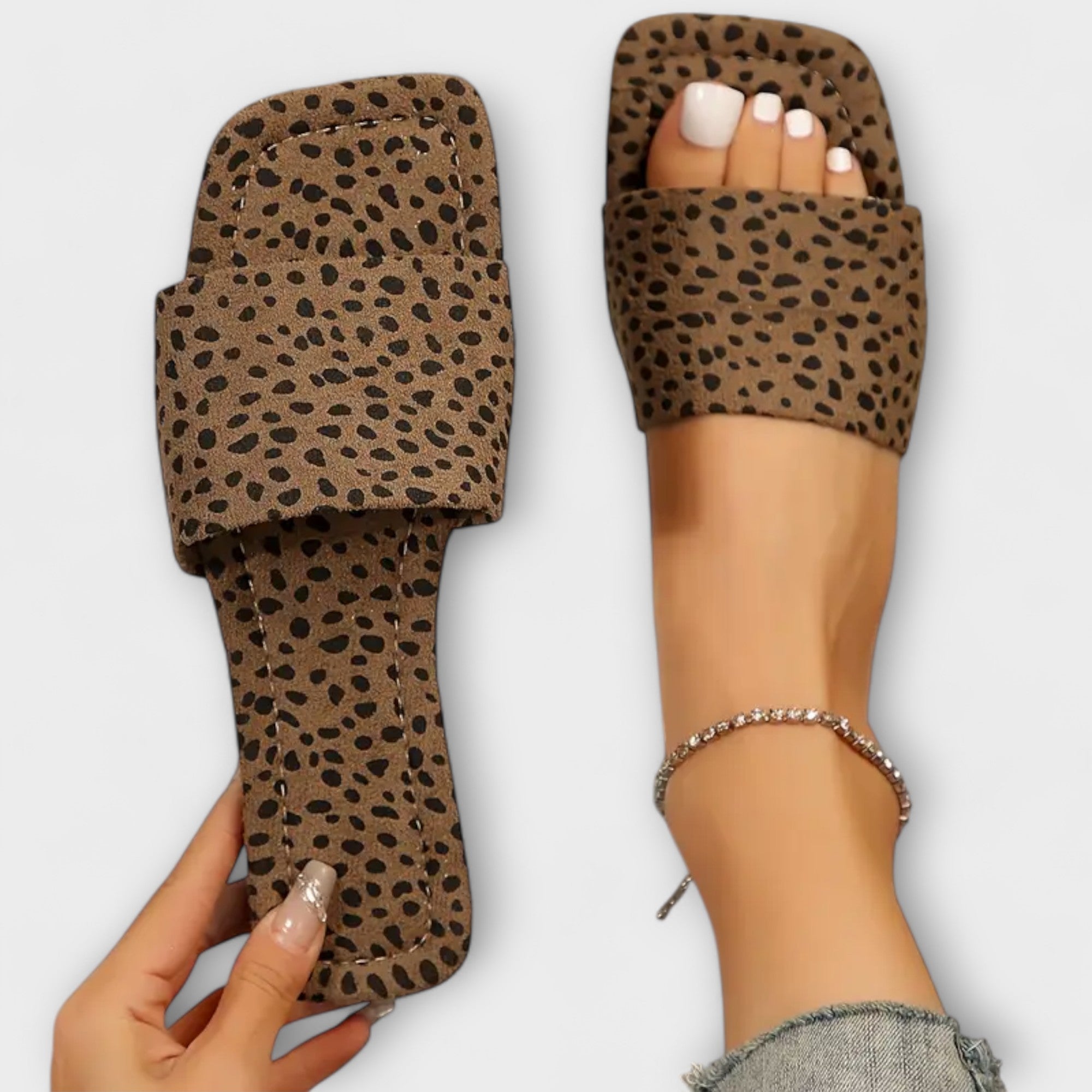 Leopard Print Flat Loafers