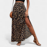 Midi suknja s leopard uzorkom