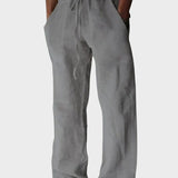 Casual trousers with velcro fastening Bruno