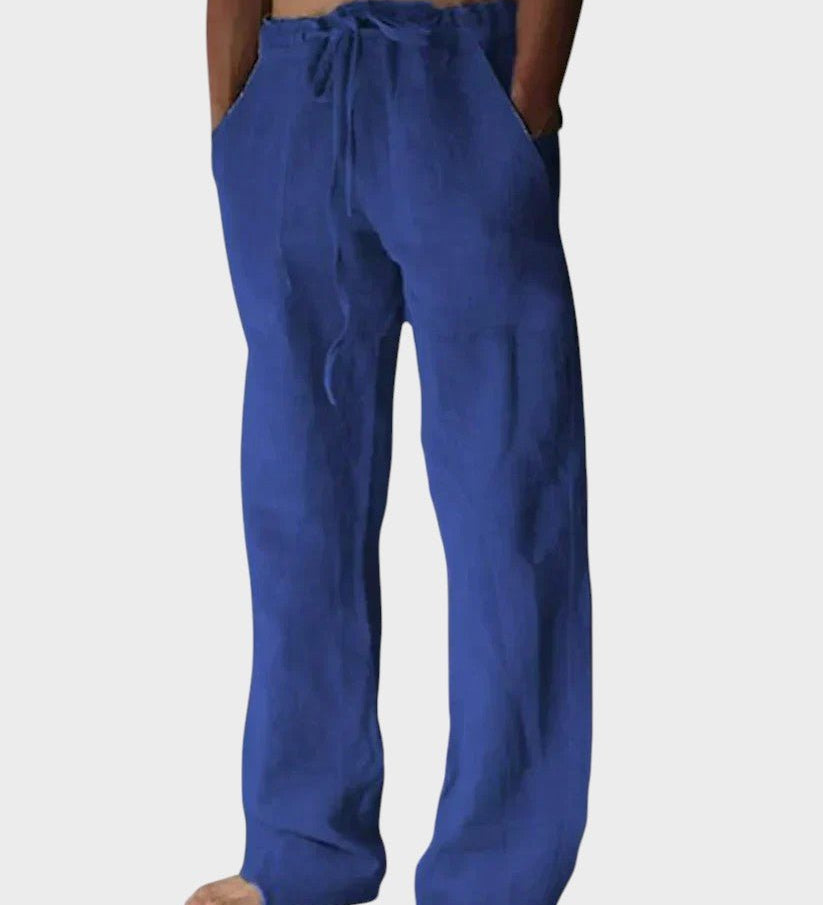 Casual trousers with velcro fastening Bruno