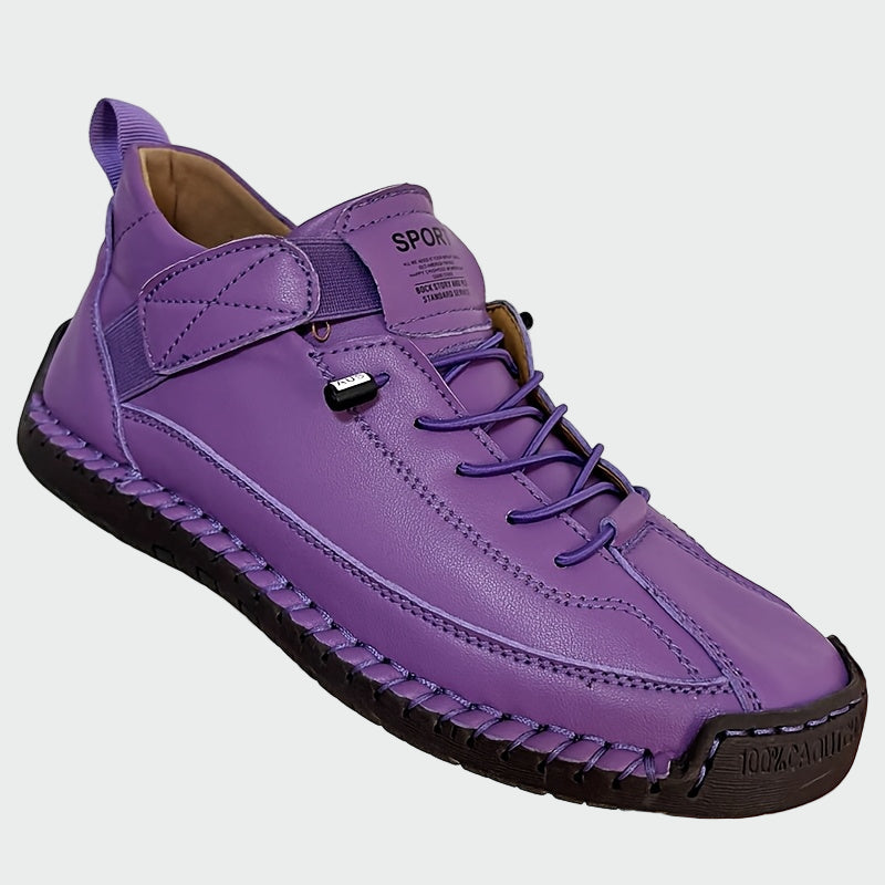 Low leather orthopedic boots