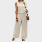 Valeria - Petal vest and pants