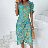 Summer dress with an ombre effect