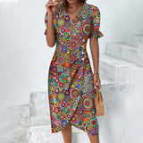 Summer dress with an ombre effect