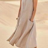 Manuela - Summer Dress Made from Light Fabric