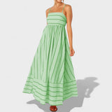 Isabel - Striped maxi dress