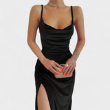 Gabriela - Velvet dress with a slit