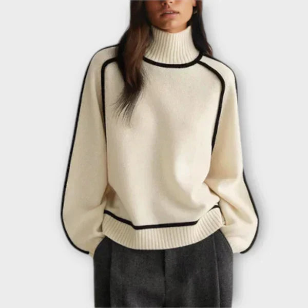 Emília - Elegant High Neck Pullover