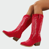 Elegant Embroidered Boots