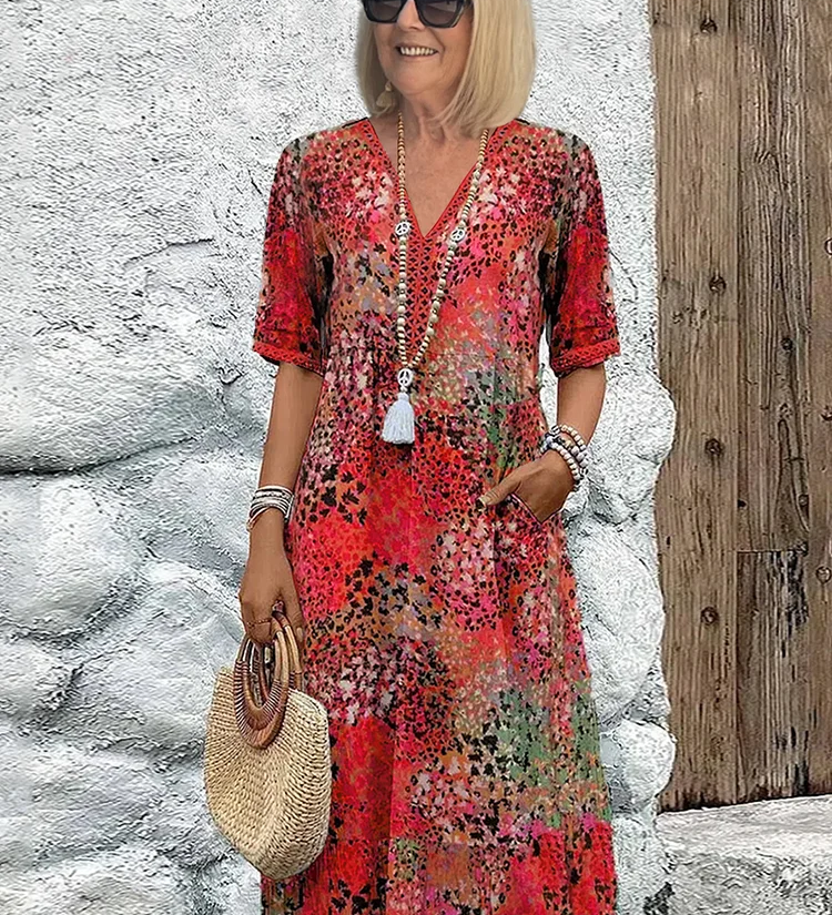 Midi dress for women - Lia