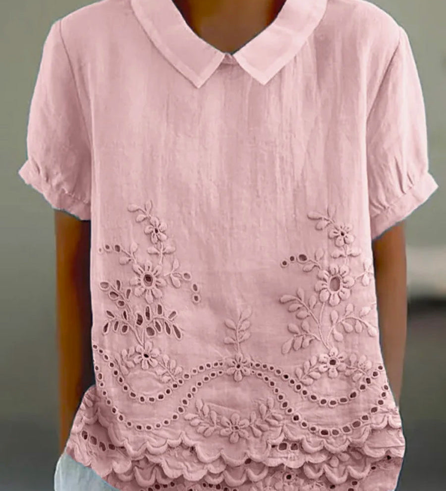 Embroidered Floral Shirt Liliana