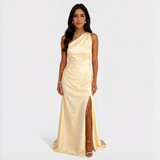 Aurélia long satin dress