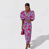Lília Tropical Fire Dress